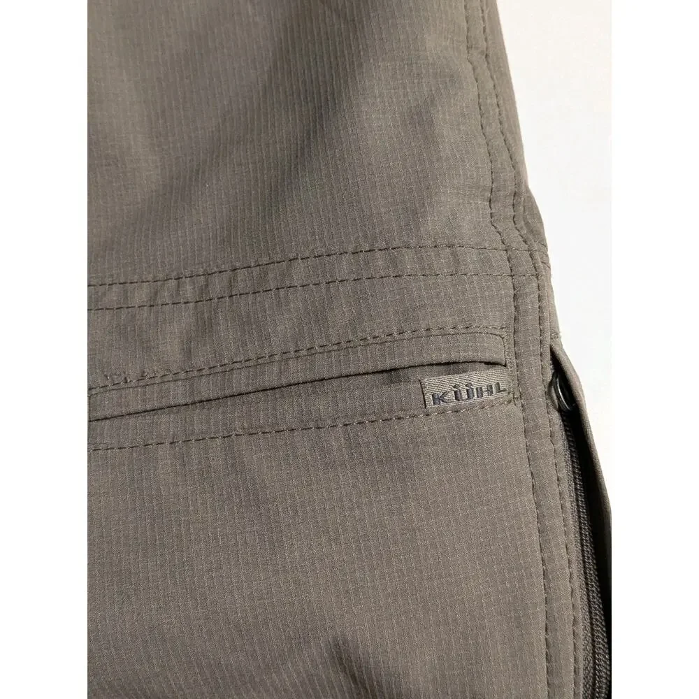 Kuhl Mens Silencr Kargo 42x10 Hiking Ripstop Shorts Outdoor Casual Stretch Khaki